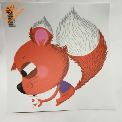 Hot Sale Animal Cartoon Decoration Waterproof PVC Door Sticker